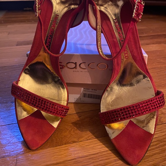 Francesco Sacco Rosso Heels size 38 - Picture 6 of 9